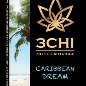 3Chi Delta 8 THC Vape Cartridge - Caribbean Dream 1 ml