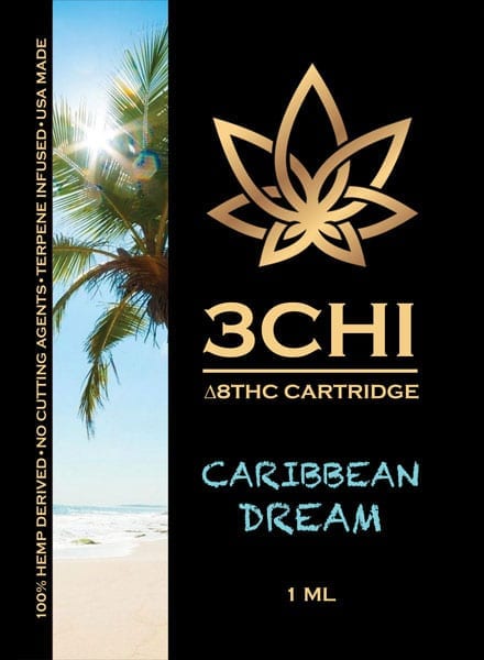 3Chi Delta 8 THC Vape Cartridge - Caribbean Dream 1 ml