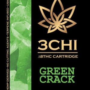 3Chi Delta 8 THC Vape Cartridge - Green Crack 1 ml