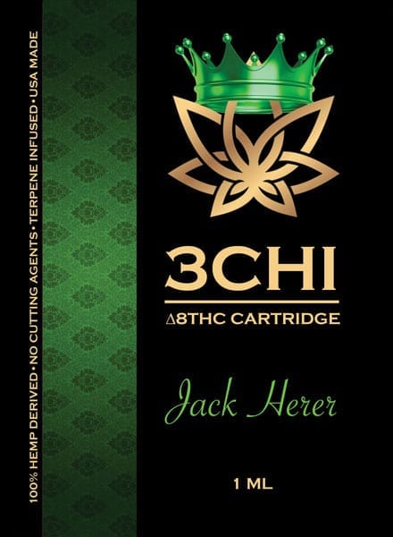 3Chi Delta 8 THC Vape Cartridge - Jack Herer 1 ml