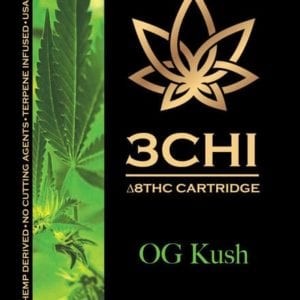 3Chi Delta 8 THC Vape Cartridge - OG Kush 1 ml