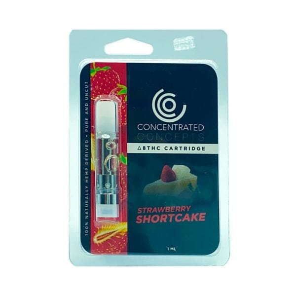Concentrated Concepts Delta 8 THC Vape Cartridge - Strawberry Shortcake 1 ml