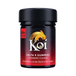 Koi Delta 8 Gummies – Strawberry 25mg 20 Count