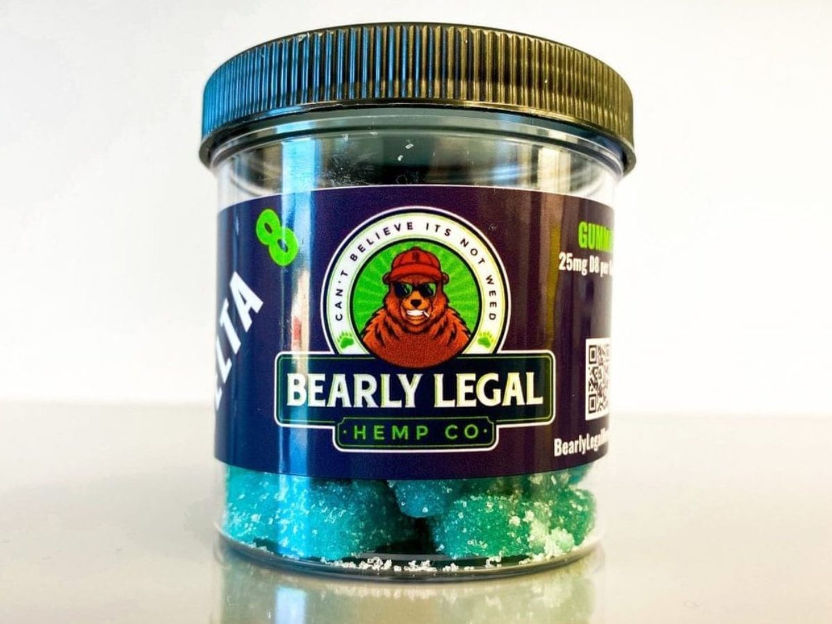Bearly Legal Hemp Co Delta 8 THC Gummies Blueberry 25mg Direct