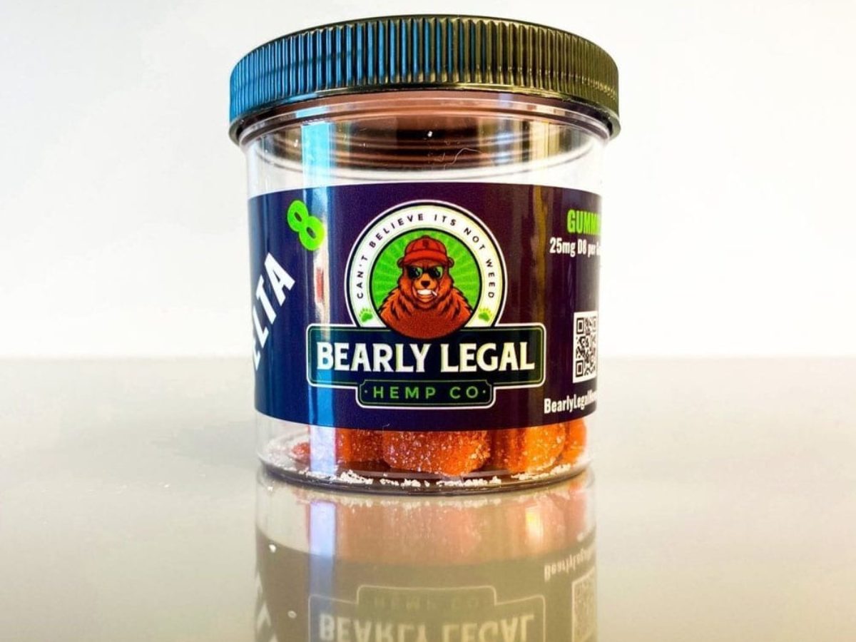 Bearly Legal Hemp Co Delta 8 THC Gummies Strawberry 25mg Direct