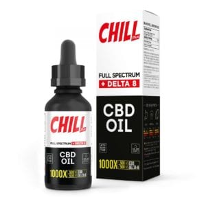 Chill Plus Delta 8 + CBD Tincture Oil - 1000X 500mg