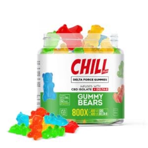 Chill Plus Delta 8 Delta Force Gummy Bears - 800X 400mg