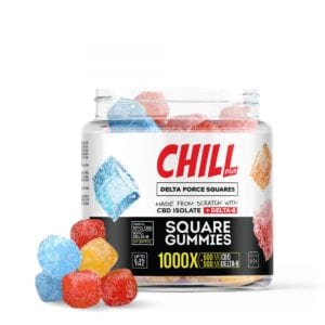 Chill Plus Delta 8 Delta Force Squares Gummies - 1000X 500mg