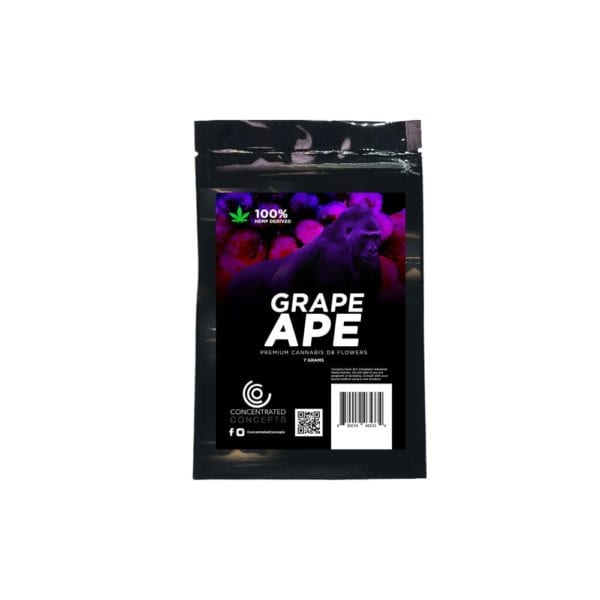 Concentrated Concepts Premium Delta 8 THC Flowers - Grape Ape 7 grams