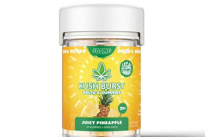 Kush Burst Delta 8 THC Gummies - Pineapple Punch 50mg 10 Count