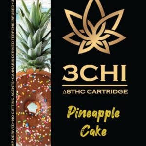 3Chi Delta 8 THC Vape Cartridge - Pineapple Cake 1ml