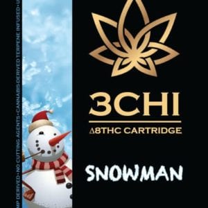 3Chi Delta 8 THC Vape Cartridge - Snowman 1ml