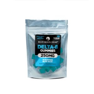 Blue Moon Hemp Delta 8 Gummies - Blue Razz 25mg 10 Count