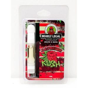 Bearly Legal Hemp Co Delta 8 THC Vape Cart 1ml - Raspberry Kush