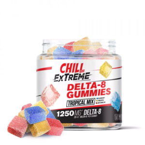 Chill Plus Extreme 20mg Delta 8 Gummies - Tropical Mix - 1250X 50 Count