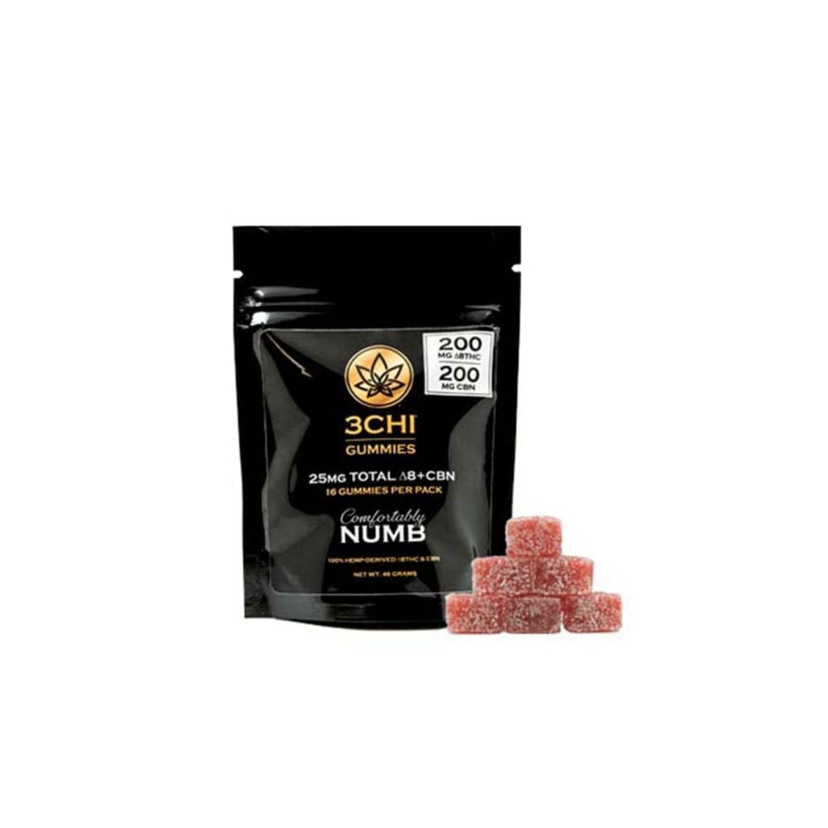 3Chi Delta 8 THC +CBN Comfortably Numb Gummies - 25mg - Direct Delta 8 Shop