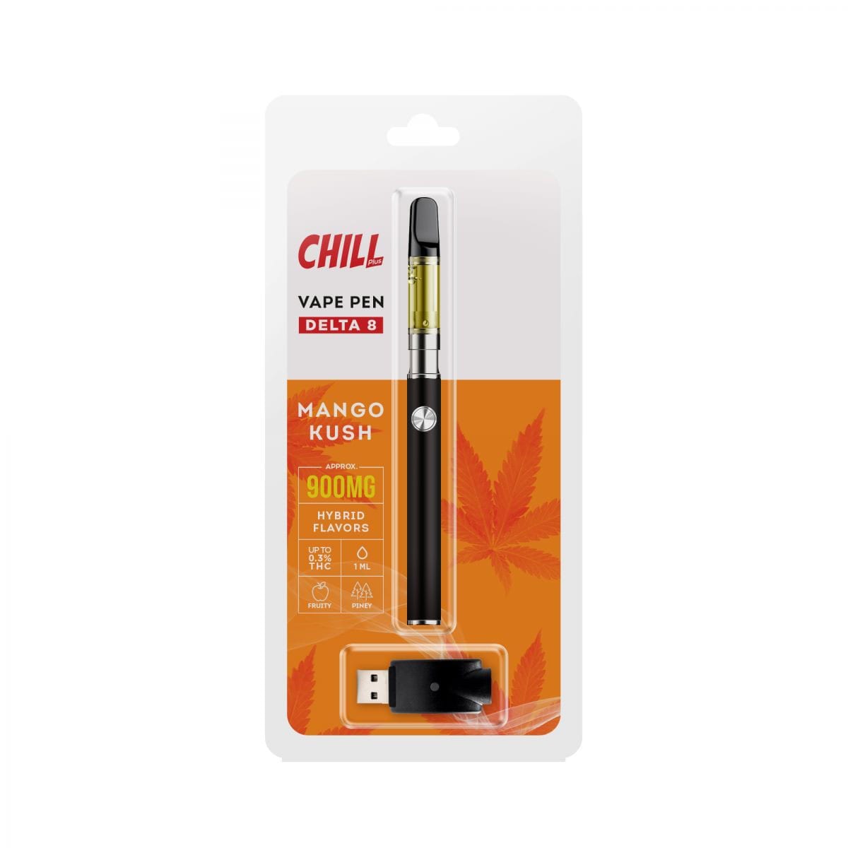 Chill Plus Delta 8 Disposable Vape Pen - Mango Kush 900mg - Direct