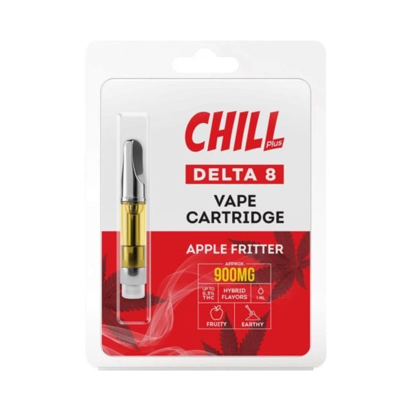 Chill Plus Delta 8 Vape Cartridge - Apple Fritter 900mg 1ml