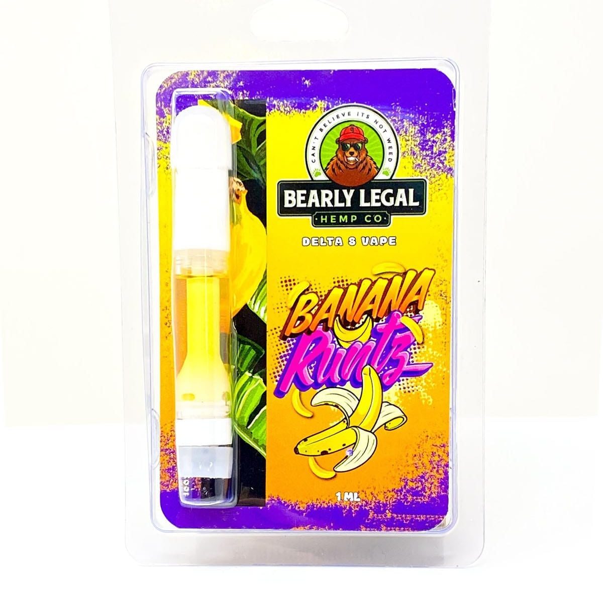 Bearly Legal Hemp Co Delta 8 THC Vape Cart 1ml – Banana Runtz