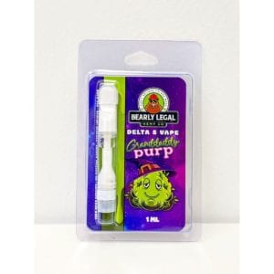 Bearly Legal Hemp Co Delta 8 THC Vape Cart 1ml - Grandaddy Purp