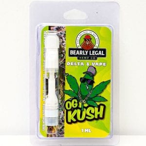 Bearly Legal Hemp Co Delta 8 THC Vape Cart 1ml - OG Kush