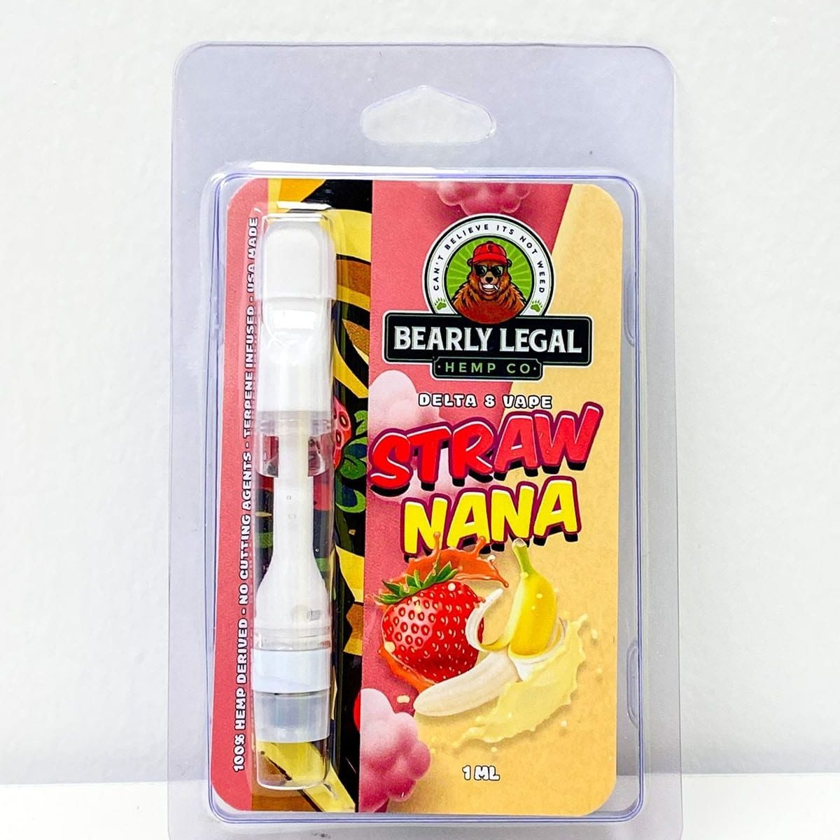 Bearly Legal Hemp Co Delta 8 THC Vape Cart 1ml – Strawnana