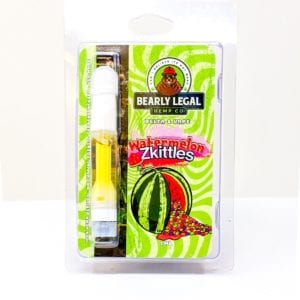 Bearly Legal Hemp Co Delta 8 THC Vape Cart 1ml - Watermelon Zkittles