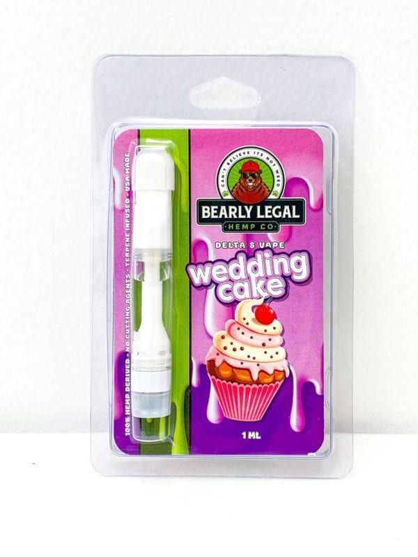 Bearly Legal Hemp Co Delta 8 THC Vape Cart 1ml - Wedding Cake