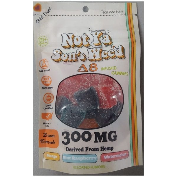 Not Ya Sons Weed Gummies - Assorted Flavors 15mg 20 Count