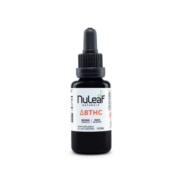 NuLeaf Naturals Delta 8 THC Tincture Oil 900mg 30ml