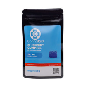 CannaAid Delta 8 Gummies - Blueberry Gummies 30mg 8 Count