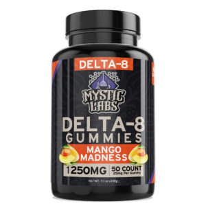Mystic Labs Delta 8 THC Gummies - Mango Madness 25mg 50 Count