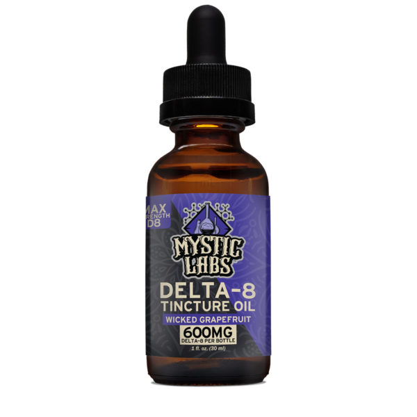 Mystic Labs Delta 8 THC Tincture Oil - Wicked Grapefruit 600mg 30ml