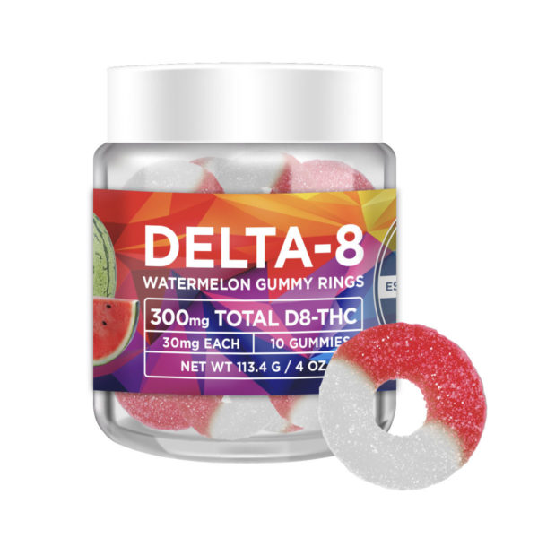 No Cap Hemp Co Delta 8 THC Gummy Rings - Watermelon 30mg 10 Count