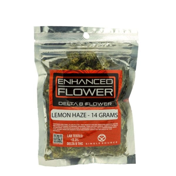 Single Source Delta 8 THC Flower - Lemon Haze 14 gram