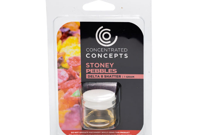 Concentrated Concepts Delta 8 THC Shatter - Stoney Pebbles 1g