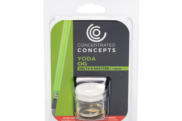 Concentrated Concepts Delta 8 THC Shatter - Yoda OG 1g