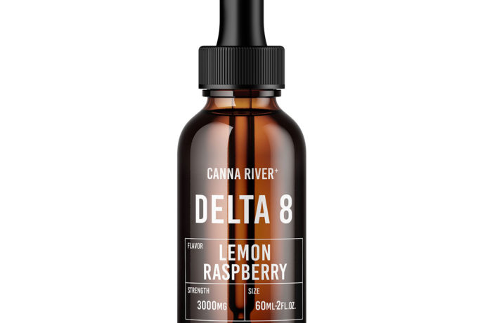 Canna River Delta 8 Tincture Oil - Lemon Raspberry 3000mg 60ml