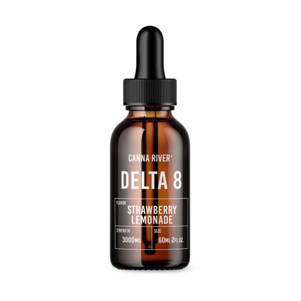 Canna River Delta 8 Tincture Oil - Strawberry Lemonade 3000mg 60ml