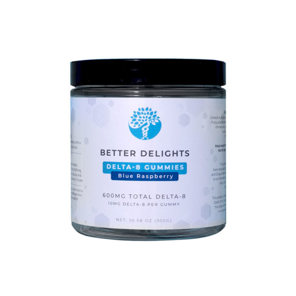 Creating Better Days Delta 8 Gummies - Blue Raspberry 10mg 60 Count