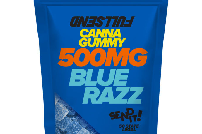 Fullsend Delta 8 THC Gummies - Blue Razz 35mg 15 Count