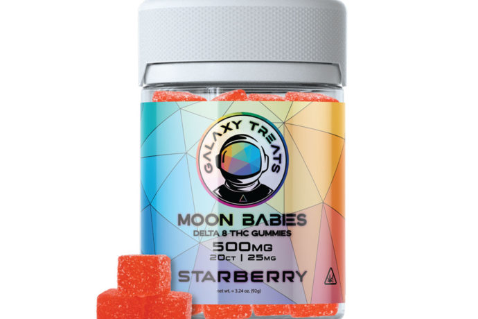 Galaxy Treats Delta 8 Gummies - Starberry 25mg 20 Count