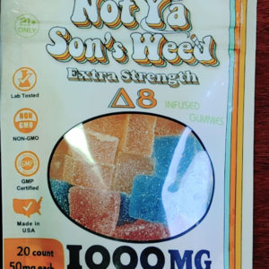 Not Ya Sons Weed Gummies Extra Strength - Assorted Flavors 50mg 20 Count
