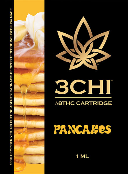 3Chi Delta 8 THC Vape Cartridge - Pancakes 1ml