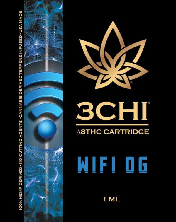 3Chi Delta 8 THC Vape Cartridge - WiFi OG 1ml