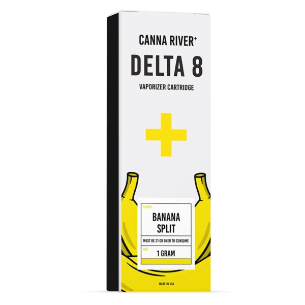 Canna River Delta 8 Vape Cartridge - Banana Split 1000mg 1G