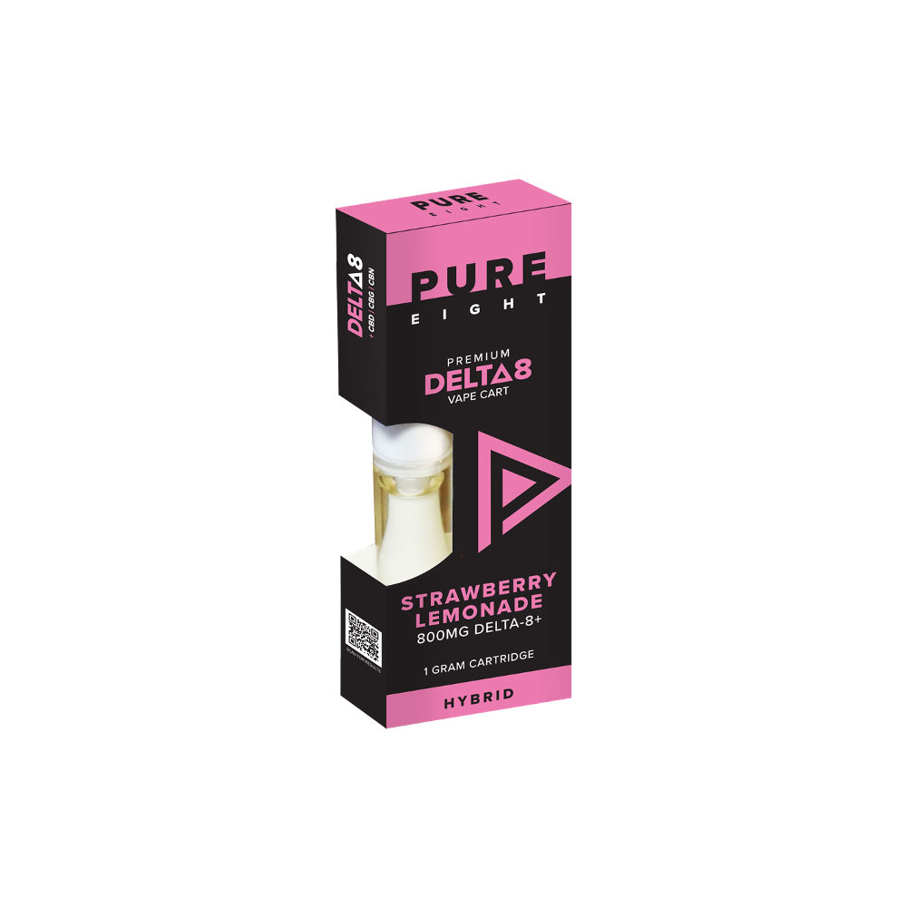 PureKana Delta 8 Vape Cartridge - Strawberry Lemonade 1G