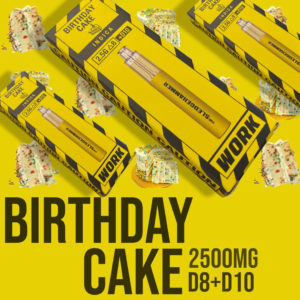 Work Delta 8 D10 Sledgehammer Disposable Vape - Birthday Cake 2.5 Grams