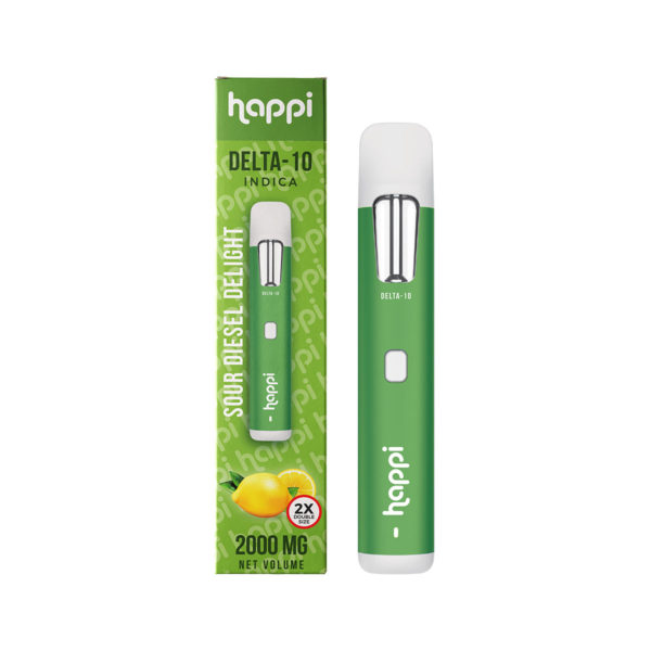 Happi Delta 10 Disposable Vape - Sour Diesel Delight 2 Grams