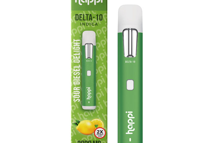 Happi Delta 10 Disposable Vape - Sour Diesel Delight 2 Grams